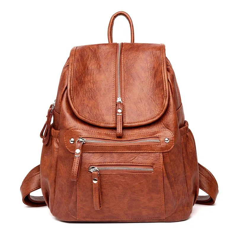 VIVIAN | Chic Leather Backpack for Every Occasion