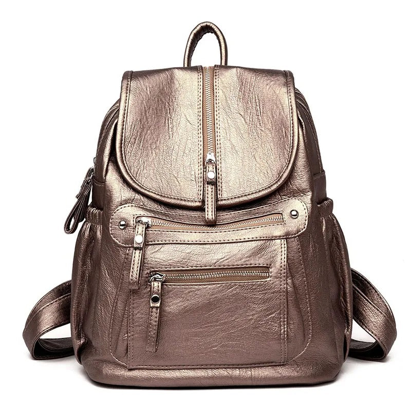 VIVIAN | Chic Leather Backpack for Every Occasion
