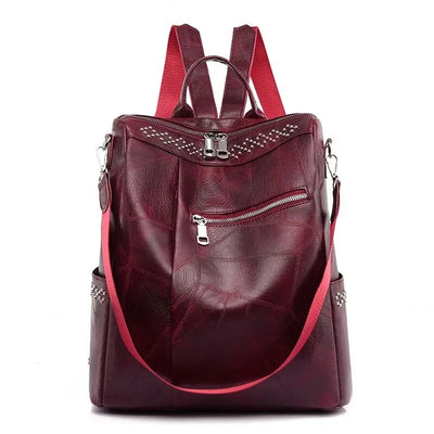 Ruby | Chic Leather Backpack