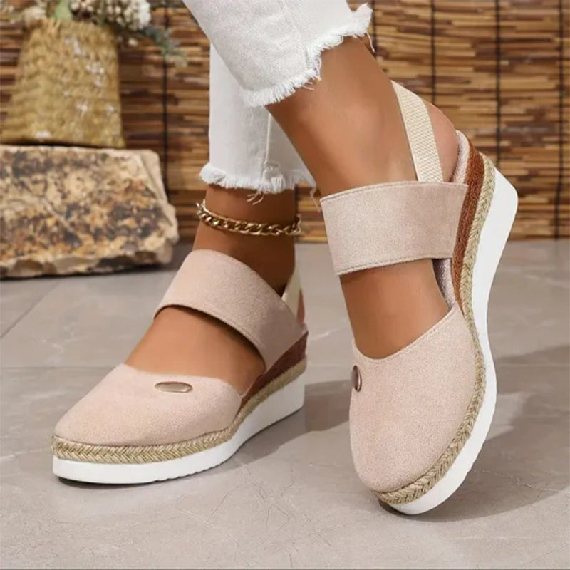 Marjorie Sandals with Elevated Heel