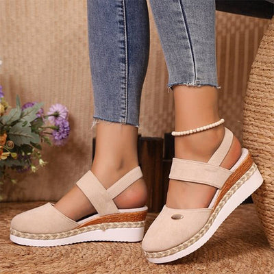 Marjorie Sandals with Elevated Heel