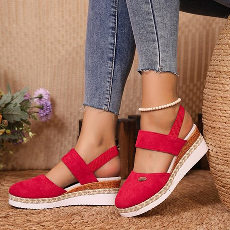Marjorie Sandals with Elevated Heel