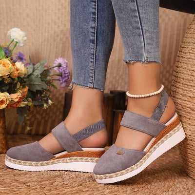 Marjorie Sandals with Elevated Heel