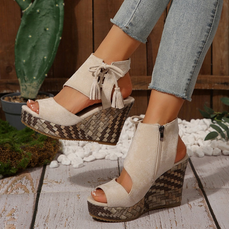 Kathleen Open Toe Platform Sandals