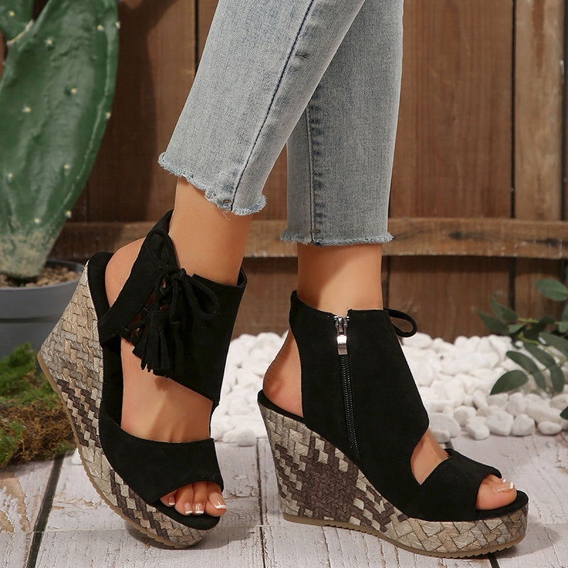 Kathleen Open Toe Platform Sandals