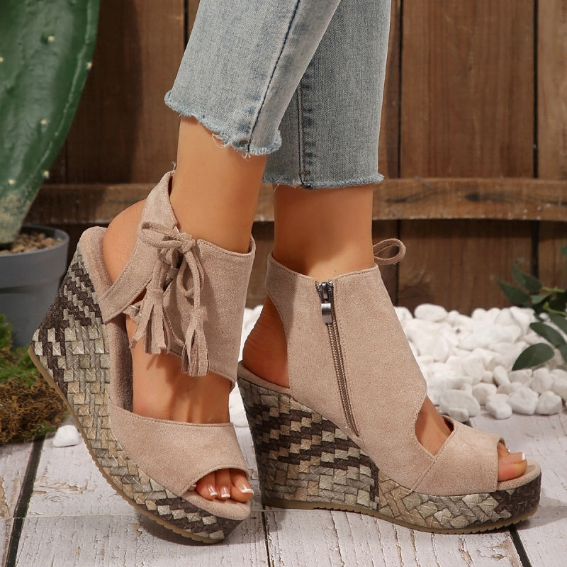 Kathleen Open Toe Platform Sandals